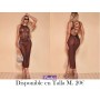 Vestido con diseño de diamante de imitación de muslo con abertura de malla sin set de lencería