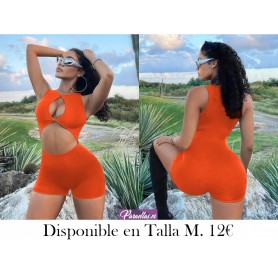 Mono unitard con abertura delantera