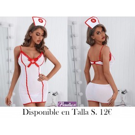 Uniforme de enfermera Sexy para mujer, Cosplay para sexo, traje de enfermera traviesa de degustación