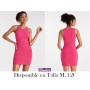 Vestido tank ajustado algodón unicolor