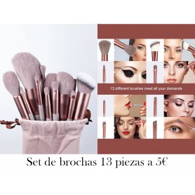 13 piezas portátil Set de brochas de maquillaje para Colorete , Sombra de ojo con otro Herramienta