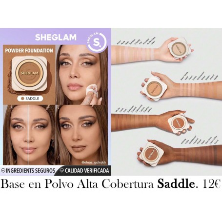 Base de Maquillaje en Polvo de Alta Cobertura Skin-Focus-Saddle