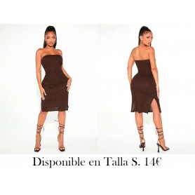 Vestido ajustado tubo unicolor