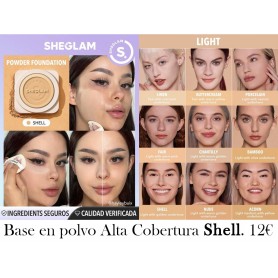 Base de Maquillaje en Polvo de Alta Cobertura Skin-Focus-Shell