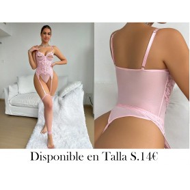 Classic Sexy Conjunto De Camisola Y Panty De Encaje Para Mujer