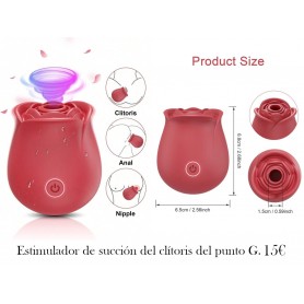 Vibrador rosa de juguete sexual para mujeres, estimulador de succión del clítoris del punto G,