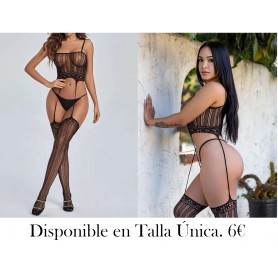 Body De Mujeres Sexy Con Entrepierna Abierta Y Diseño De Agujeros