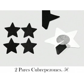 2 Pares De Cubiertas Para Pezones En Forma De Estrella