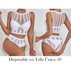 Ropa interior sexy conjunto de 2 piezas de bikini sin tirantes