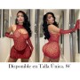 Lencería sexy para mujer con transparencia y estampado de leopardo