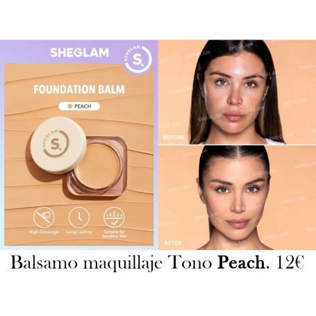 Bálsamo de Maquillaje de Cobertura Total - Peach