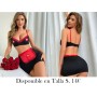 Conjunto de top y falda para mujeres con encaje, tirantes con lazo y soporte del busto