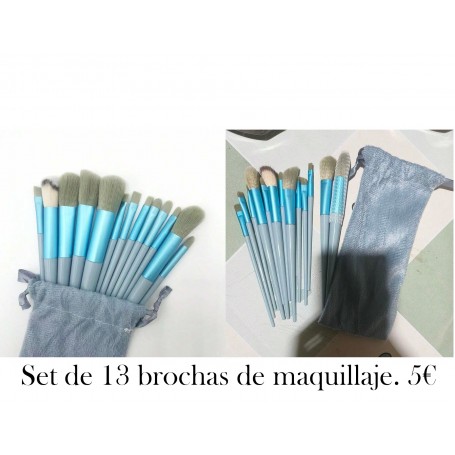 Set de 13 brochas de maquillaje suave para delineador de ojos,