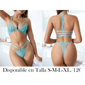 Conjunto de lencería sexy para mujeres de uso diario, unicolor y diseño simple