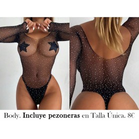 1 Pieza Lencería Sexy De Cuerpo Entero Con Malla Transparente Sin Ropa Interior Para El Día De San Valentín