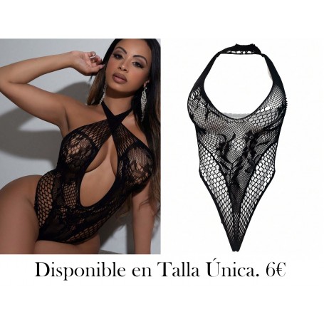 1 pieza Lencería sexy Body Stocking hueca transparente sin ropa