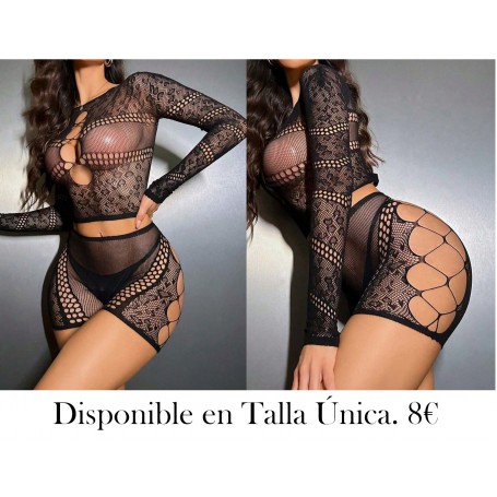 1 set Lencería sexy de talla grande para mujeres, conjunto de top