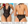 Lencería sexy para mujer de una pieza, conjunto de 3 piezas