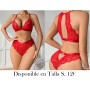 Conjunto De Lencería Sexy De Encaje Ahuecad