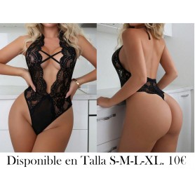 Lencería sexy para mujeres, conjunto de tres piezas, braga abierta