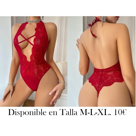 Lencería sexy para mujeres, conjunto de tres piezas, braga abierta