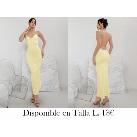 Vestido blanco retorcido con escote en V y espalda descubierta para mujeres