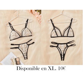 Conjunto de lencería sexy para mujer de 2 piezas