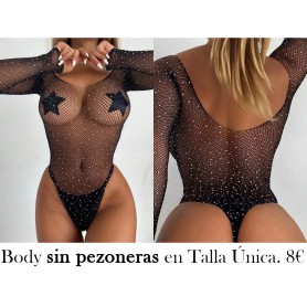 1 Pieza Lencería Sexy De Cuerpo Entero Con Malla Transparente Sin Ropa Interior Para El Día De San Valentín