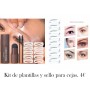 Kit de plantilla para cejas de 1 paso para principiantes