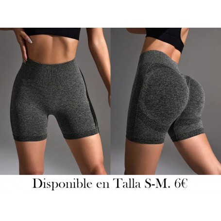 Pantalones cortos de yoga ajustados de cintura alta casuales