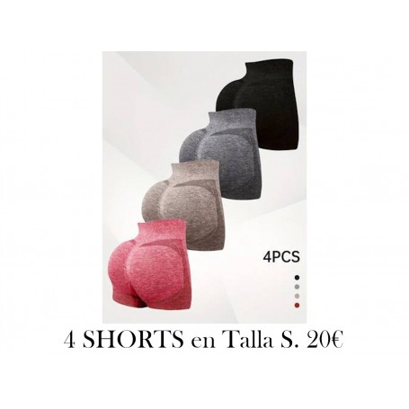 Pack de 4 leggings corto