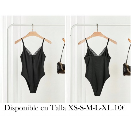 Body elegante de encaje y parches para mujer, perfecto para el verano