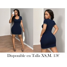 Ropa de salida para mujer con cuello y puños de contraste, falda corta