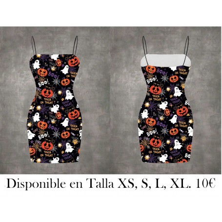 Vestido camisero casual mini para mujer con diseño de gato, calabaza y fantasma