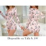 Mono pijama con estampado de conejo para mujer