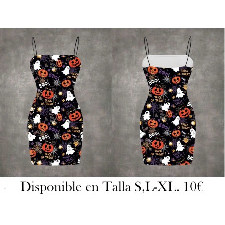 Vestido camisero casual mini para mujer con diseño de gato, calabaza y fantasma