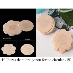 10 piezas Cubrepezones desechables forma redonda