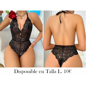 Lencería sexy para mujer de una pieza, conjunto de 3 piezas