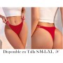 1 pieza Tanga para mujer de yoga con aplicaciones de strass