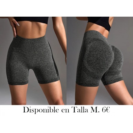 Pantalones cortos de yoga ajustados de cintura alta casuales