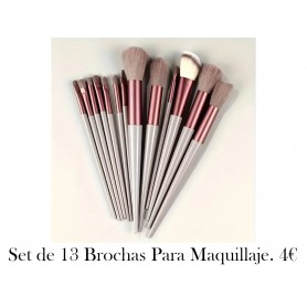 Juego de 13 brochas de maquillaje suaves