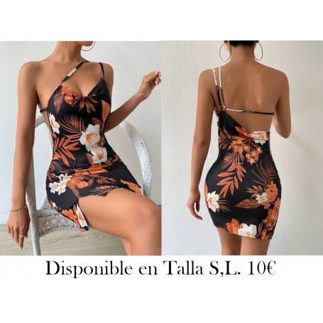 Vestido tropical floral bohemio de Holidaya