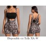 Mono Unitard Informal de Fiesta con Estampado de Leopardo