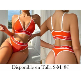 Conjunto de lencería deportiva de soutien y panty