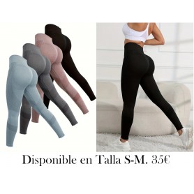 4 piezas de leggings deportivos de yoga de color sólido