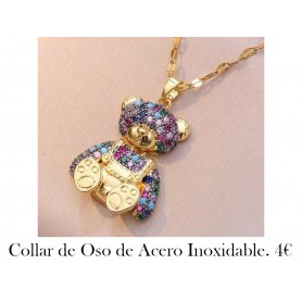 Lujoso Y Elegante Collar De Oso De Peluche Con Colgante Para Mujeres, Brillante Con Diamantes De Imitación Completos