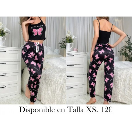 Conjunto de pijama con estampado de corbata y letras