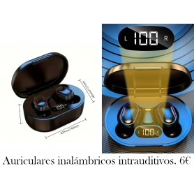 Auriculares inalámbricos intrauditivos TWS 2024