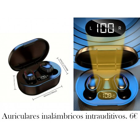 Auriculares inalámbricos intrauditivos TWS 2024