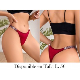 Tanga sexy con detalles de pedrería